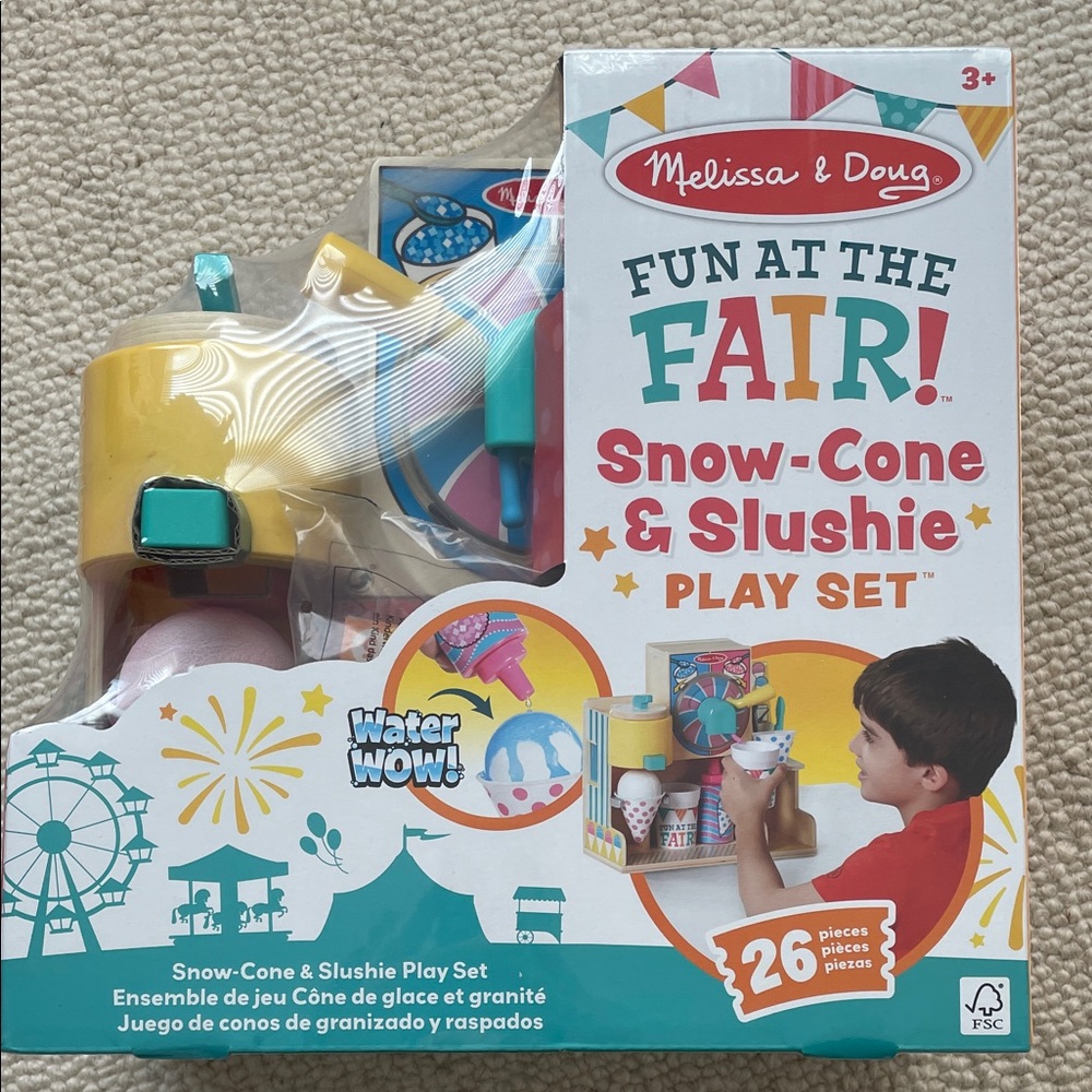 Brand New - Melissa & Doug Colorful Snow-Cone & Slushie Play Set